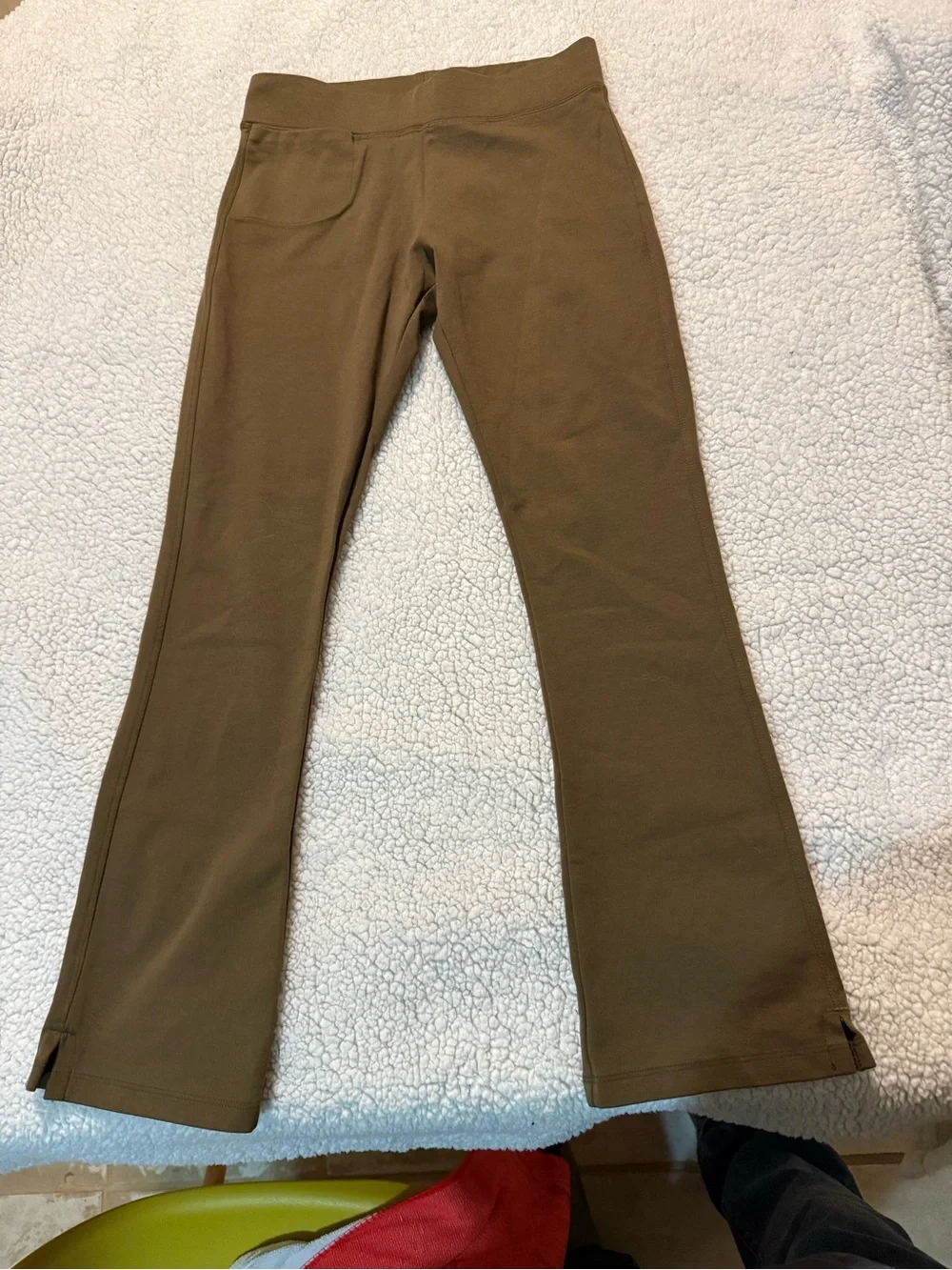 American Giant Kids Olive Leggings with Bootcut